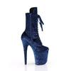 Pleaser - FLAMINGO1045VEL Plattformstiefel, Poledance Schuhe - Blau Product image
